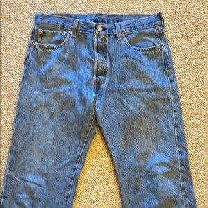 Men's 501 34x34 Classic Blue Jeans